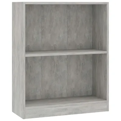 Produktbild von vidaXL Bücherregal Betongrau 60x24x76 cm Holzwerkstoff
