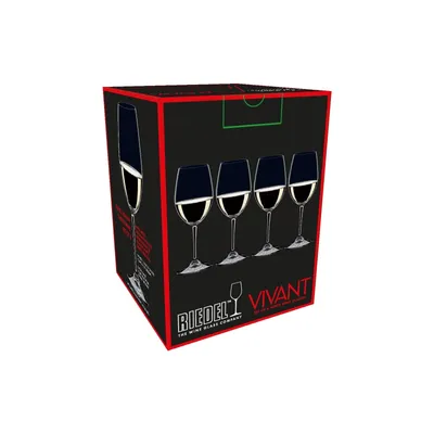 Obrázek produktu pro Sklenice na bílé víno Riedel Vivant, transparentní, 4 kusy, barva: transparentní