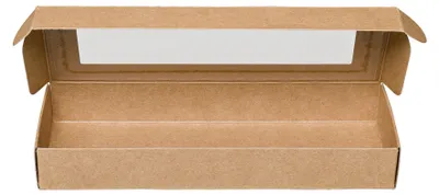 Produktbild von Kerzenschachtel, Braun, 18,5 x 6,8 x 2,5 cm, Kerzenverpackung 3 Kerzen - 10er Set