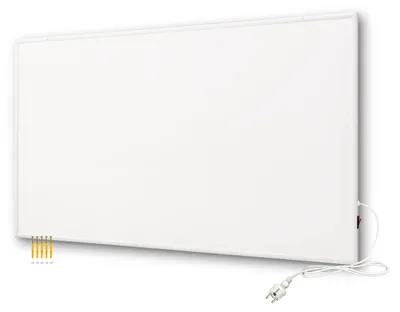 Image de Panneau de chauffage infrarouge - 850 watts - 122 x 77 cm - Blanc - Pour intérieur - Radiateur