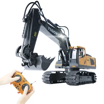 Obrázok produktu pre 1044 RC bager 1:24 2,4 GHz 9CH RC truck technológia 40-minútová doba hrania Vozidlá so svetelnou hudbou Darčeková hračka