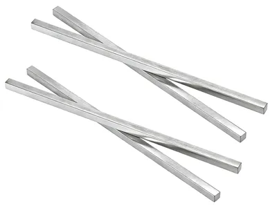 Vierkantsleutel 6x6x304 mm, Stahl, kaltgezogen, 4 Stück