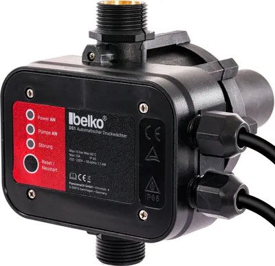 Produktbild von Belko® Druckwächter Druckschalter für Wasserpumpen bis 1,1 kW, mit Kabel bis 10 Bar, Gartenbewässerung Pumpensteuerung Hauswasserwerk Trockenlaufschutz