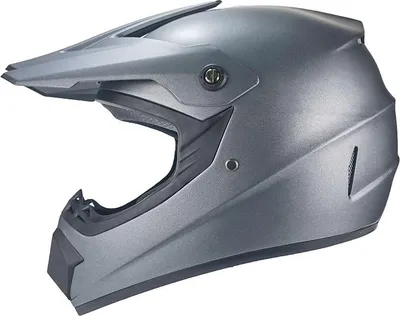 Immagine prodotto di Casco cross Casco moto Motocross Jet casco grigio opaco uni ECE DOT taglia XL