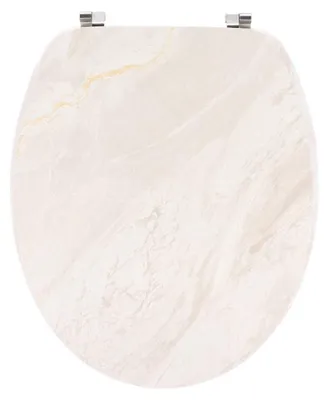 Produktbild von TENDANCE | WC-Sitz - MARBLE - 18 Zoll - Beigefarben - Elegant - Toilettensitz - Badezimmerzubehör