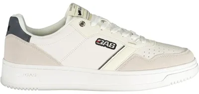 Produktbild von Weißer Herren-Sportschuh mit blauen Details & herausnehmbarem Fußbett