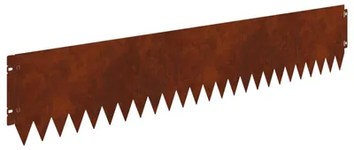 Image de vidaXL Bordure de pelouse, 30 pièces, 103 x 20 cm, acier rouillé