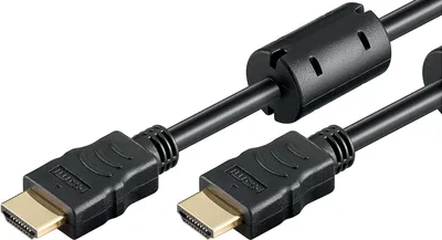 Image de Goobay 61910 Câble High Speed HDMI™ avec Ethernet, , noir, 5 m - HDMI™ standard mâle (type A) > HDMI™ standard mâle (type A)