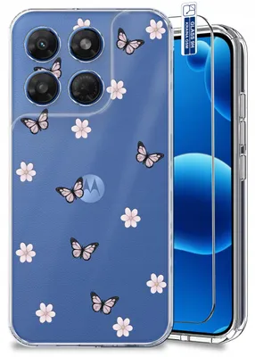 Productafbeelding van ETUI do Motorola Moto G37 WZORY MODNE FAJNE KOLOROWE CLEAR CASE + SZKŁO