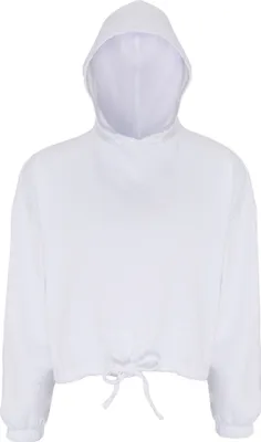 Produktbild von TriDri Damen Oversize-Kapuzenpullover in Crop-Länge RW6548 (2XL) (Weiß)