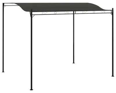 Produktbild von Pergola Pavillon Gartenüberdachung Terrassenüberdachung aus Metall mit Polyester Dach für Garten Terrasse 300x240 cm Stahlrahmen Anthrazit
