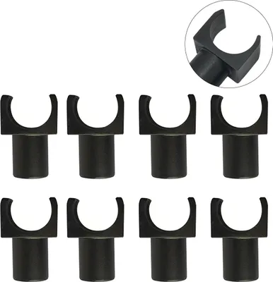 Produktbild von Ersatz-Sitzschienen für Rollstühle, 7/8 Zoll Rohr, 2 Paare, universell, kompatibel mit Stahl-Rollstuhl & Transportstuhl, langlebiges POM-Material
