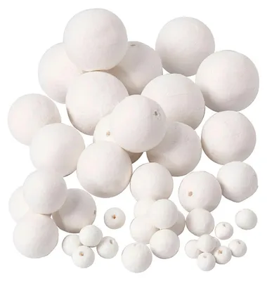 Immagine prodotto di Lana di cotone - assortimento, D: 12+15+20+30+40+50 mm, bianco, 42pz.