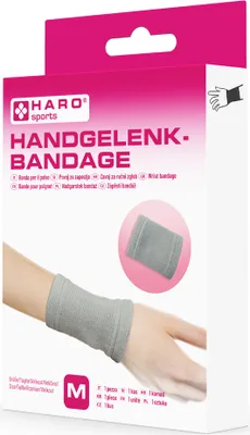 Zdjęcie produktu dla HARO10052 Wsparcie sportowe HARO "nadgarstek", rozmiar: M, szary