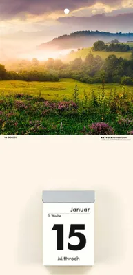Immagine prodotto di Zettler 660061 Copertina posteriore del calendario di montagna - 14,5 x 29,5 cm, senza calendario, 4 colori assortiti