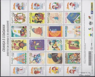Produktbild von Briefmarken Brasilien 1997 Mi 2778-2793 Zd-Bogen (kompl.Ausg.) postfrisch Kinder und Bürgerrechte