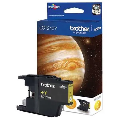 Produktbild von Brother LC1240Y Tintenstrahl Tintenpatrone - Gelb - Original - 1 Pack - 600