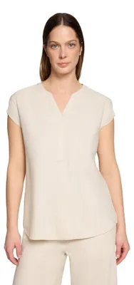 Produktbild von Bluse Kurz 1/2 Arm 9104 Pastel Sand Größe 48