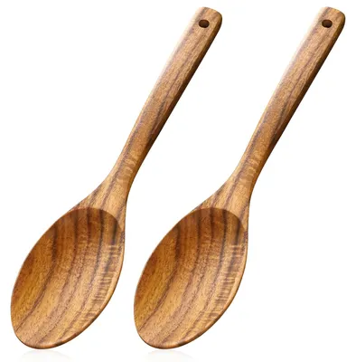 Productafbeelding van Set van 2 houten kooklepels 31 cm