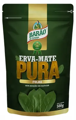 Obrázok produktu pre Yerba Mate Erva Terere Barao PURA FOLHA 500g (z Brazílie)