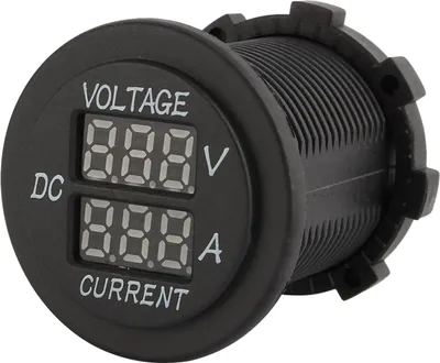 Zdjęcie produktu dla Samochodowy motocyklowy woltomierz cyfrowy DC 12-24V z podwójną diodą LED Amperomierz Miernik woltomierza