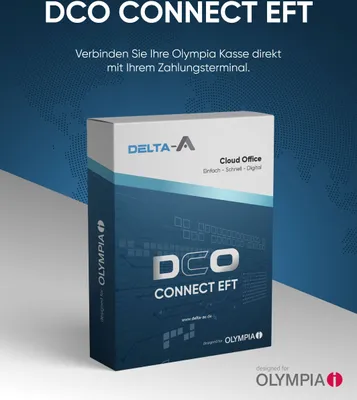 Produktbild von Olympia DCO Connect EFT (Bezahlterminal Ec - Schnittstelle) Einmal Lizenz für alle Olympia Kassen K100 S200 S200+ und T110