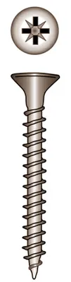 Produktbild von Spanplattenschraube, Senkkopf, Pozidrive-Kreuzschlitz, A4, 4,0x40mm