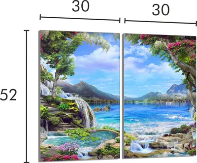 Obrázok produktu pre Ochranný sklenený plech na sporák 2x30x52 Mountains
