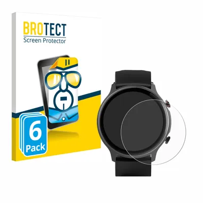 Produktbild von 6x Für Hama Fit Watch 6910 Schutzfolie BROTECT Displayschutz Display Schutz Folie Klar Transparent