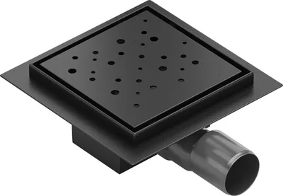 Zdjęcie produktu dla Mexen Flat-Q M12 wpust podłogowy kwadratowy 15 x 15 cm, czarny - 1710415