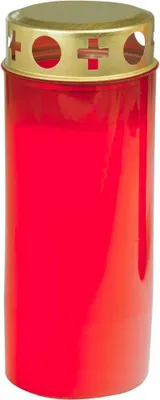 Image de JEKA Lampe à huile Compo No.6 rouge avec couvercle doré