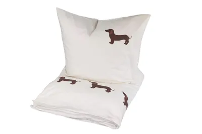 Produktbild von Trautesheim® Bettwäsche-Set Jagdfieber Dackel-Bettwäsche in 135x200 und 80x80