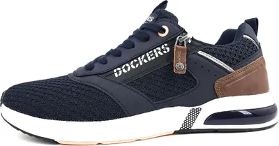 Image de Dockers par Gerli : Chaussures pour hommes, chaussures à lacets, baskets, couleur bleue, style décontracté