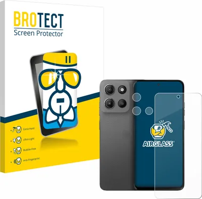 Produktbild von BROTECT Schutzglas für Motorola Moto G15 (Display+Kamera) Schutzfolie Panzer Folie Glas Display Schutz klar