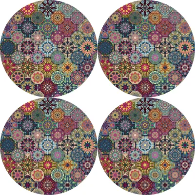 Produktbild von Bertoni Rundes Tischset M 33x33 cm | Eleganz und Zweckmäßigkeit für jeden gedeckten Tisch 4D  |  VALENCIA