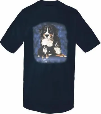 Produktbild von T-Shirt mit Print - Berner Sennenhund - 09978 schwarz - ©Kollektion Bötzel - Gr. S-XXL Größe - S