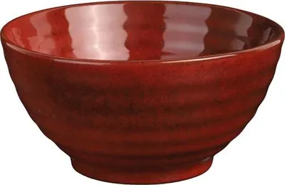 Image de Lot 4 Bols Ramen Fuji Grenat Design Fuji, Porcelaine Grenat - Amefa Medard De Noblat