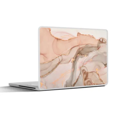 Produktbild von MuchoWow® Laptop Aufkleber Sticker Cover Marmor - Rosa - Rosa 40x30 cm - Laptop Dekoration - Selbstklebend