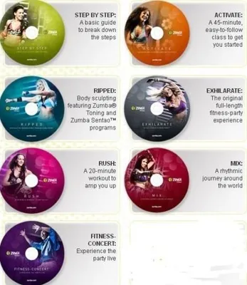 Zdjęcie produktu dla Zumba Exhilarate – 7 płyt DVD wraz z poradnikiem żywieniowym