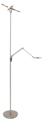 Produktbild von LED Stehleuchte, Leseslampe, Touchdimmer, silber, H 183 cm