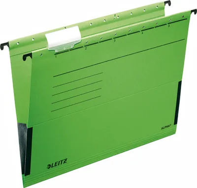 Obrázek produktu pro Esselte Leitz Alpha - A4 - Pappe - Metall - Grün - 225 g/m² -- DIN 821 - 348 mm