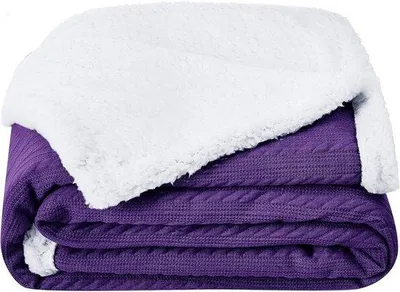 Produktbild von Famanu Fleece Decke 150 x 200 cm - Lila