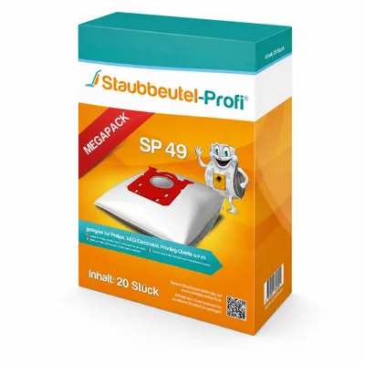 Produktbild von 20 Staubsaugerbeutel SP49 passend für AEG VX7-2-ÖKOX, KI-generiertes Bild