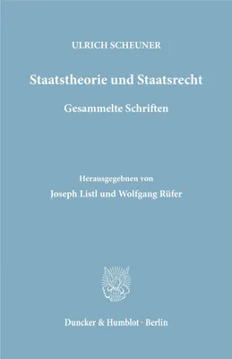 Produktbild von Staatstheorie und Staatsrecht.