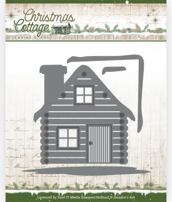 Produktbild von Stanzschablone - Jeanines Art - Christmas Cottage - Weihnachtshaus