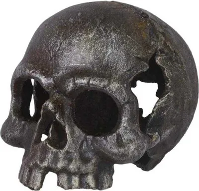 Produktbild von Teelichthalter Gusseisen Totenkopf