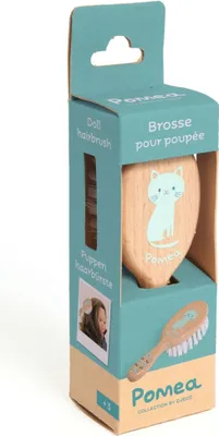Produktbild von Djeco POMEA Haarbürste für Puppen mit weichen Fasern, 11 x 4,2 cm