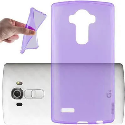 Produktbild von Cadorabo Hülle für LG G4 PRO Schutz Hülle in Lila Schutzhülle TPU Silikon Cover Etui Case