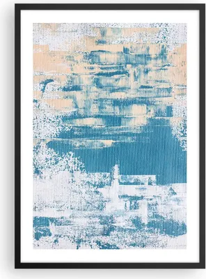 Produktbild von Gerahmtes Poster - Schwarzer Rahmen - Blau Farben Hintergrund - 50x70 cm - Wand Bild - Wanddeko - Wandbilder - Kunstposter - Wandposter - Bilderrahmen - Bilder - Kunstdruck - P2BPA50x70-5062