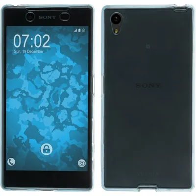 Produktbild von PhoneNatic Case kompatibel mit Sony Xperia Z5 - hellblau Silikon Hülle 360° Fullbody Cover